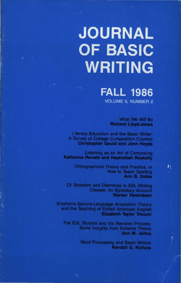 The Journal of Basic Writing