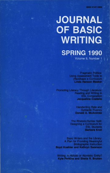The Journal of Basic Writing