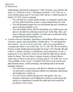 Figure 9. Image description: screenshot of the second page of an assignment description document for a multimedia portfolio 