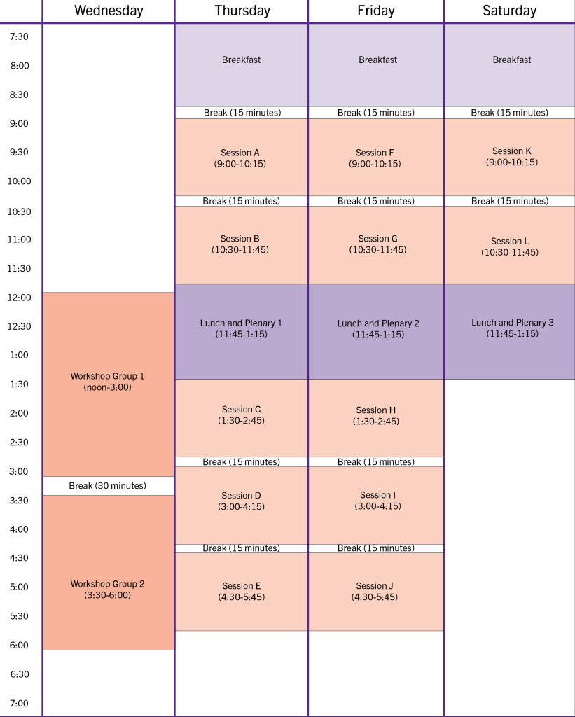 Schedule in Brief Image of Brief Schedule