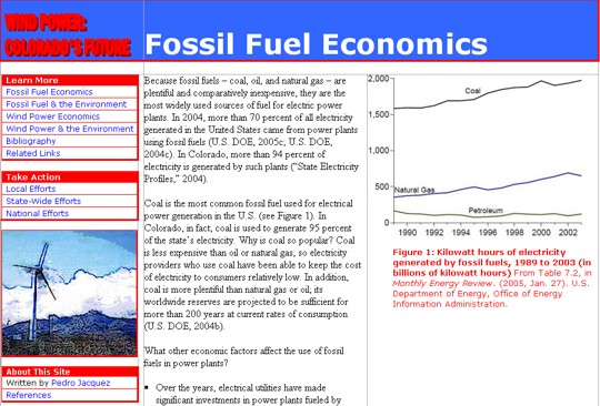 A Web Page with a Formatted Text and an Image Web Page