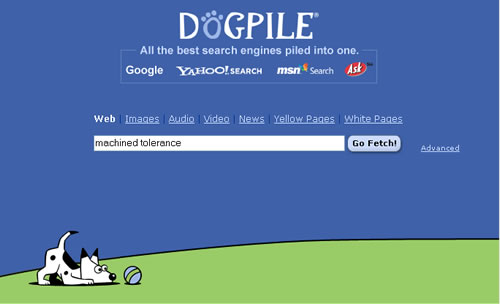 Screen shot of Dogpile Search